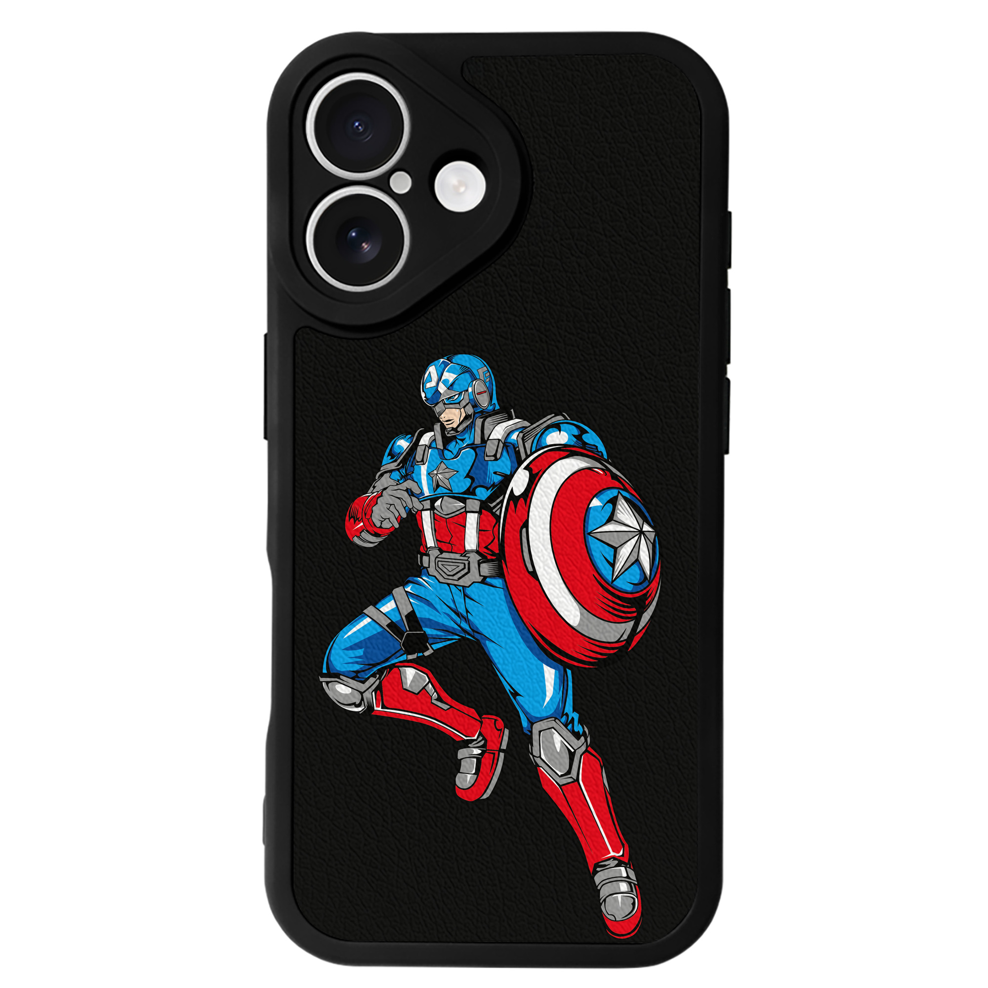 （画像用） アベンジャーズ The Avengers 【iPhone 16シリーズ対応】シリコンスマホケース（レザー調） 材質：シリコン